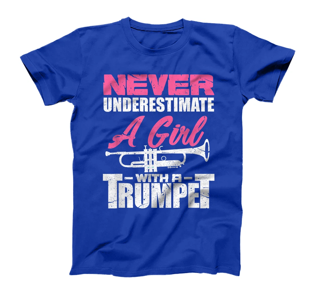 Trumpet Girl Funny Trumpet Player Marching Band Gift T-Shirt