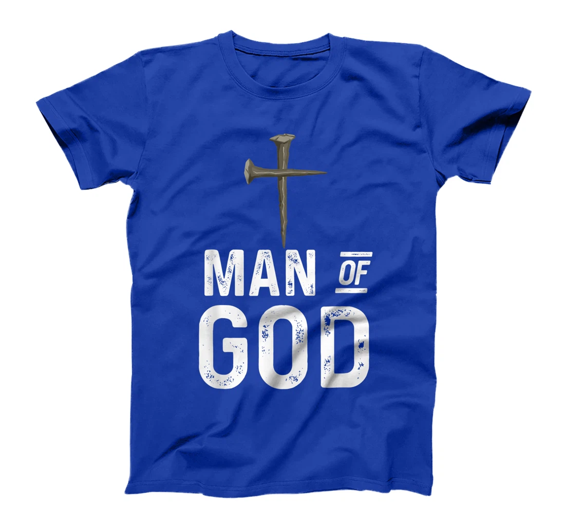 Mens Man of God religious graphic Christian vintage style gift T-Shirt