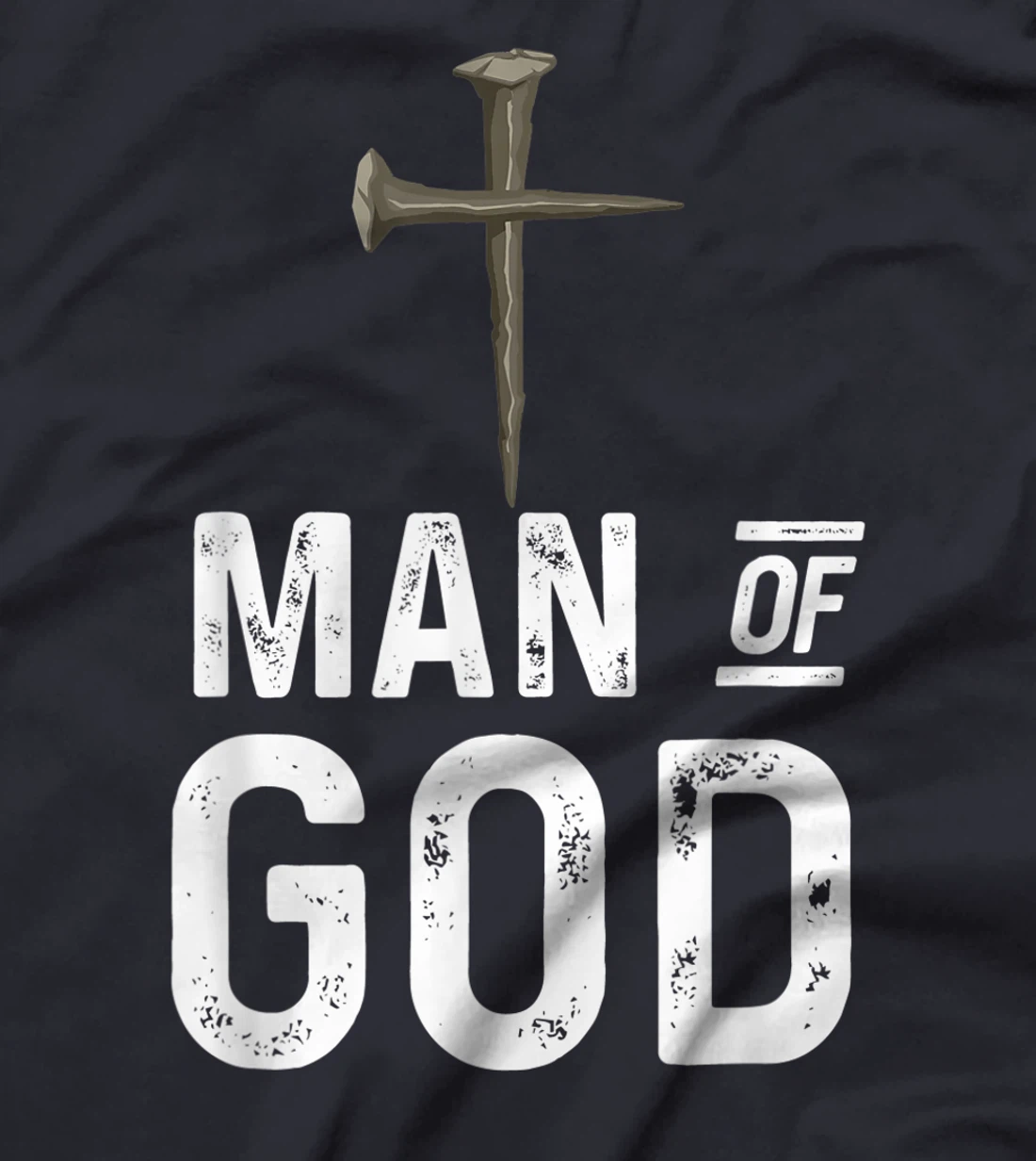 Mens Man of God religious graphic Christian vintage style gift T-Shirt