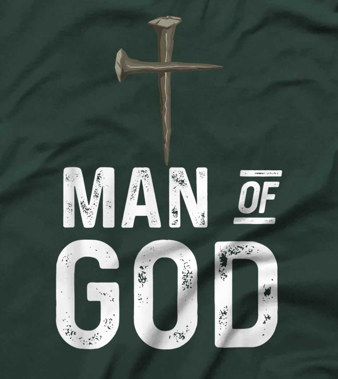 Mens Man of God religious graphic Christian vintage style gift T-Shirt