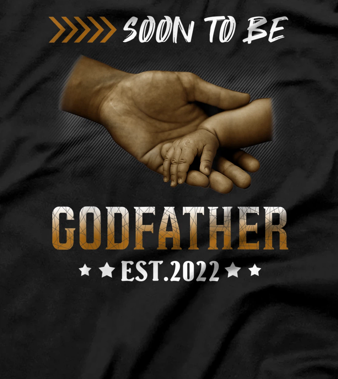Mens Soon To Be Godfather 2022 New Godfather Father's Day T-Shirt