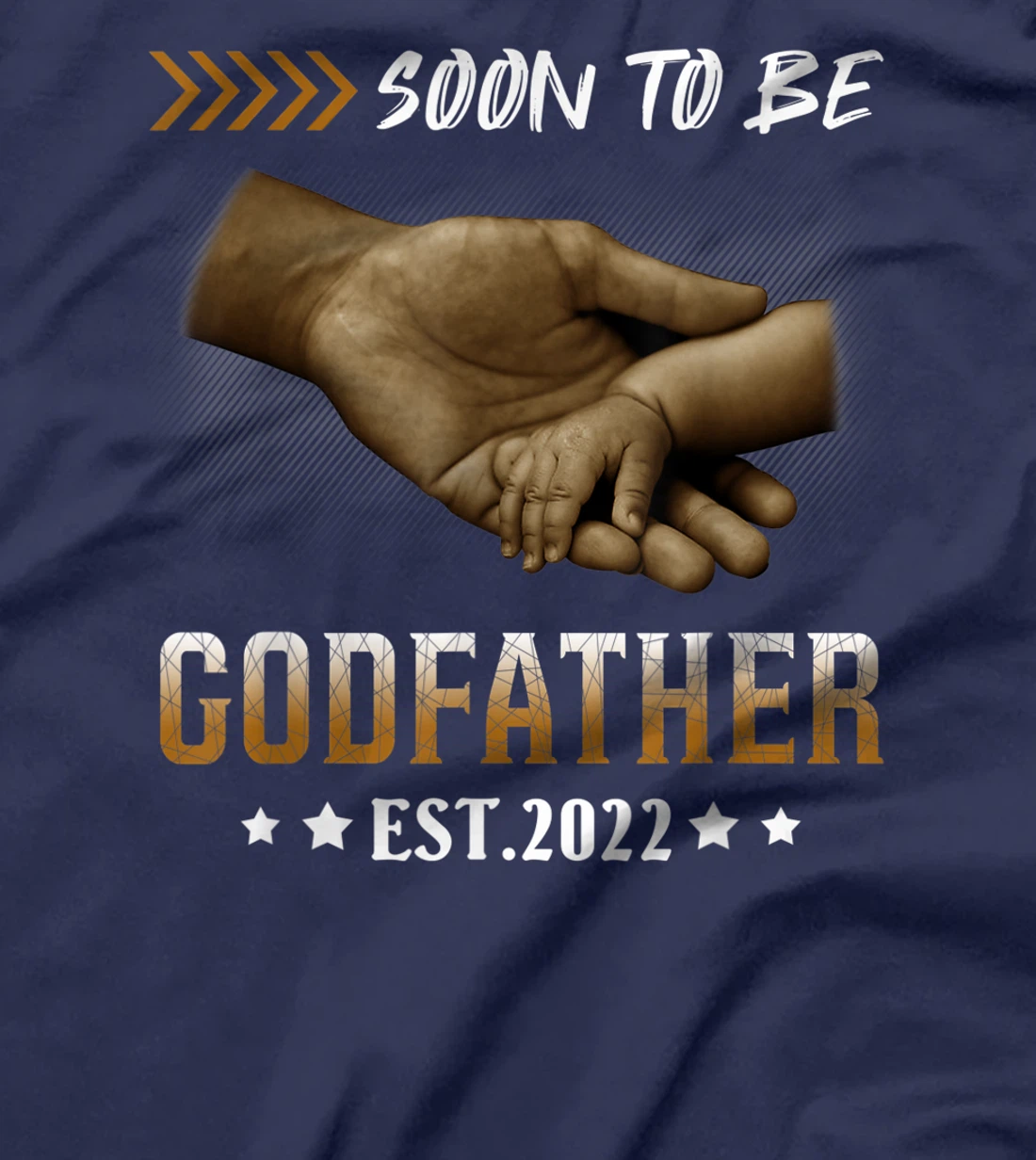 Mens Soon To Be Godfather 2022 New Godfather Father's Day T-Shirt