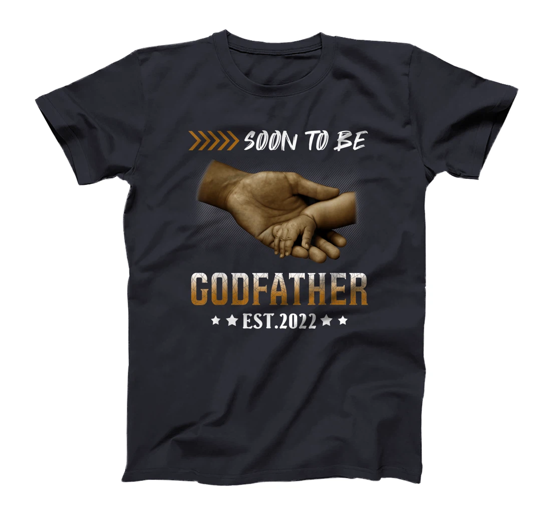 Mens Soon To Be Godfather 2022 New Godfather Father's Day T-Shirt