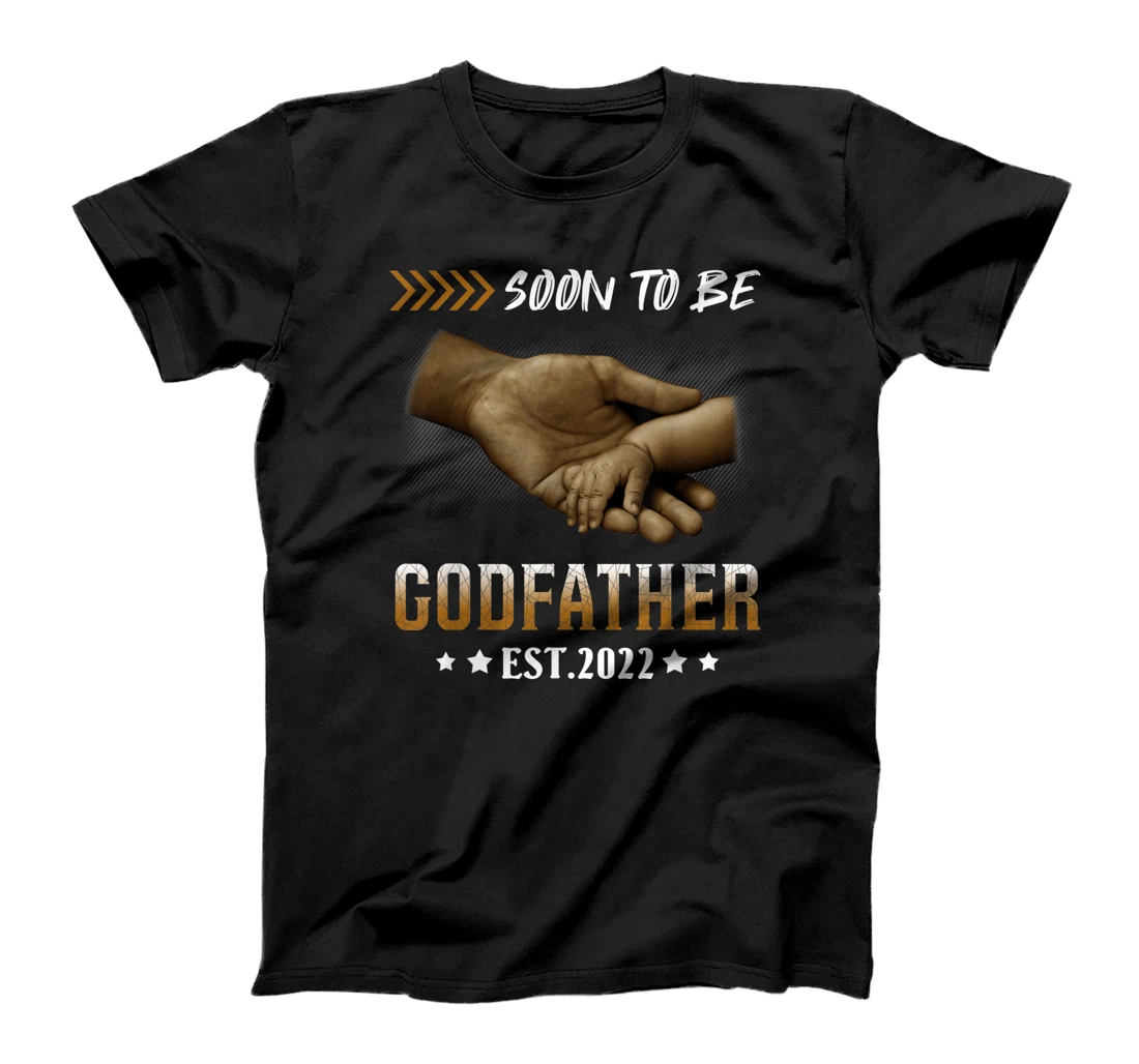 Mens Soon To Be Godfather 2022 New Godfather Father's Day T-Shirt