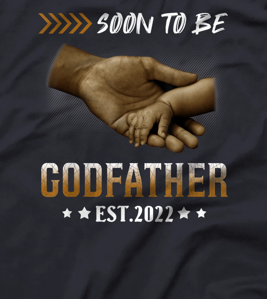 Mens Soon To Be Godfather 2022 New Godfather Father's Day T-Shirt