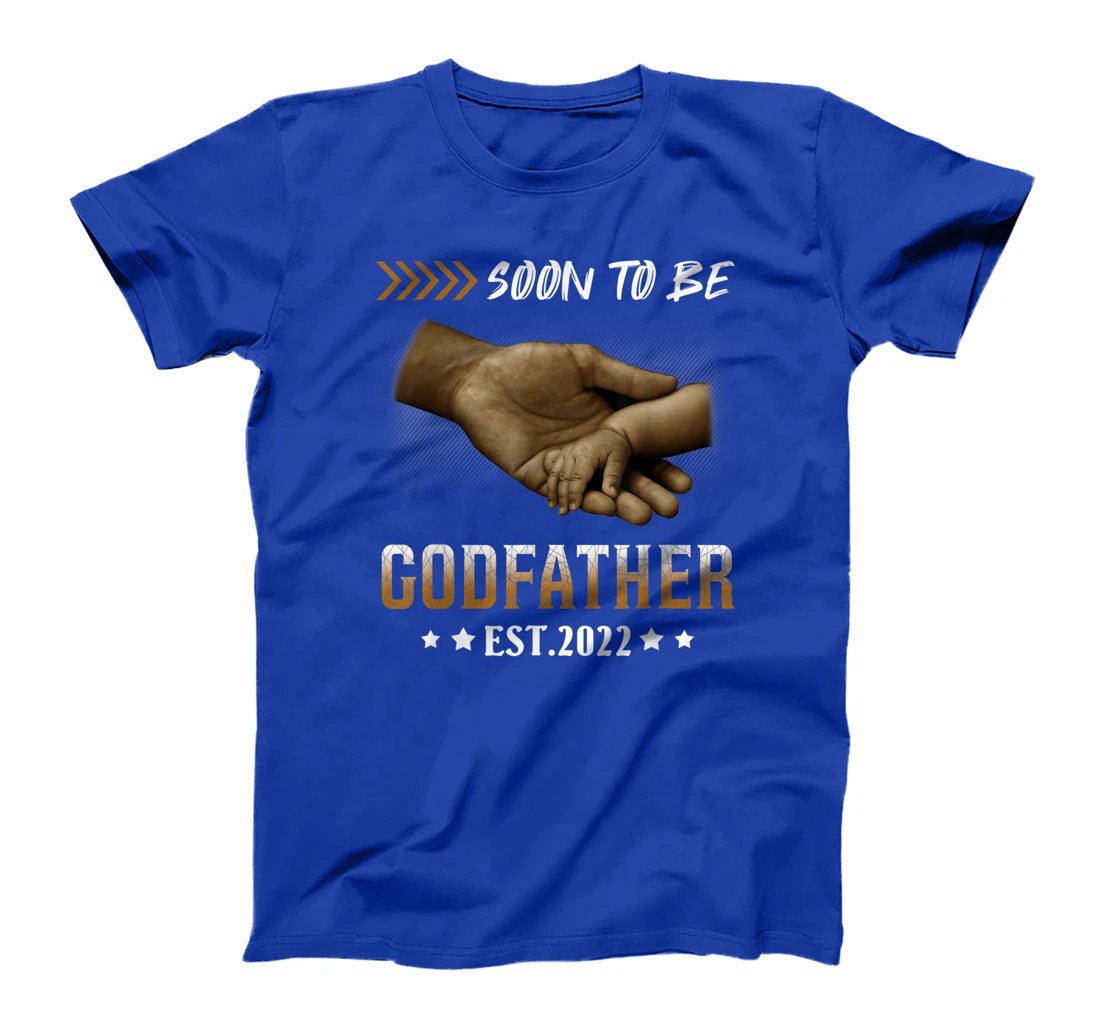 Mens Soon To Be Godfather 2022 New Godfather Father's Day T-Shirt