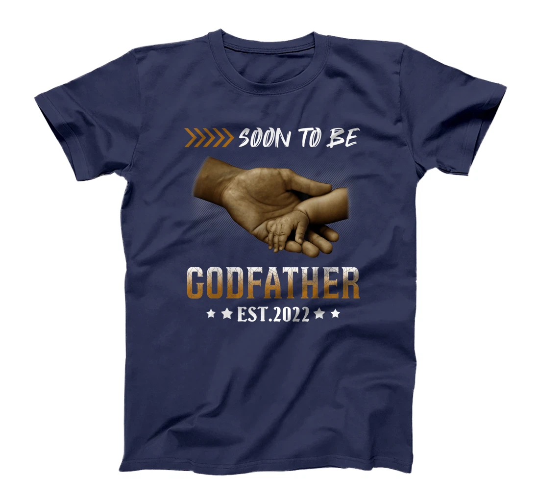 Mens Soon To Be Godfather 2022 New Godfather Father's Day T-Shirt