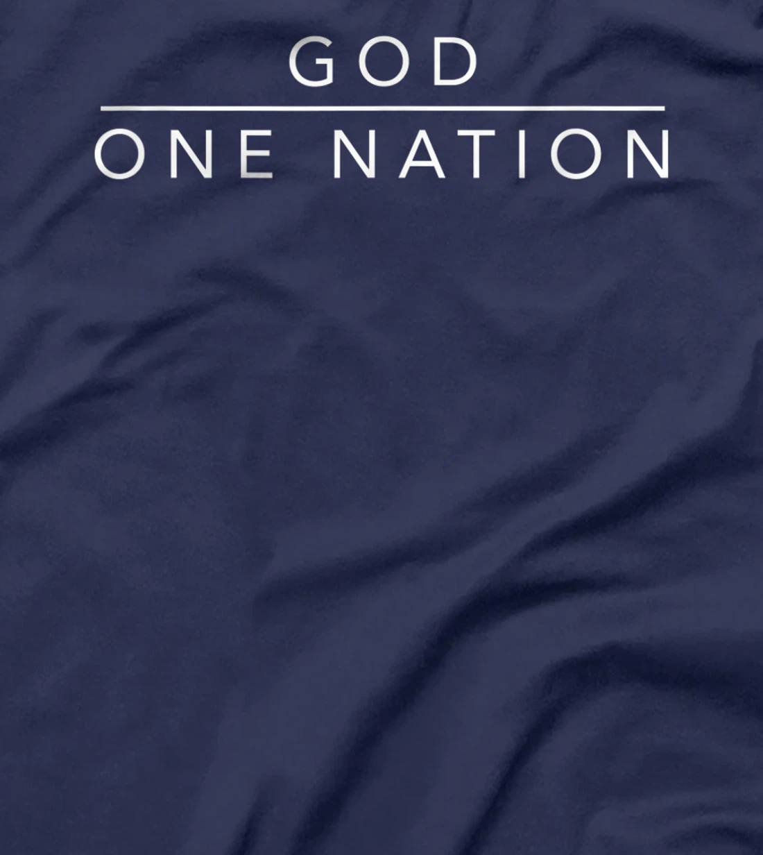 One Nation Under God Line Art Patriotic Christian T-Shirt