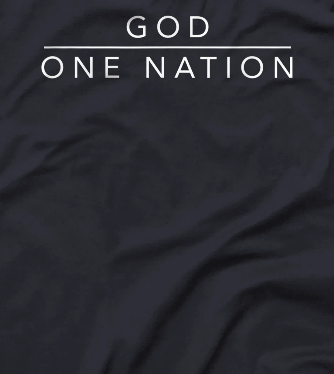 One Nation Under God Line Art Patriotic Christian T-Shirt