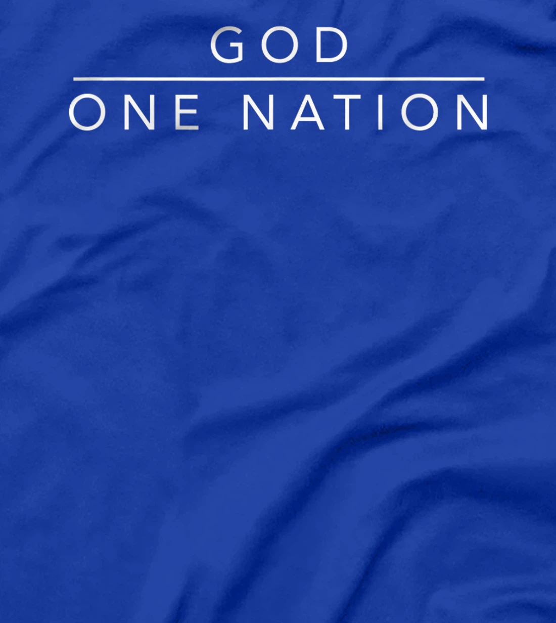 One Nation Under God Line Art Patriotic Christian T-Shirt