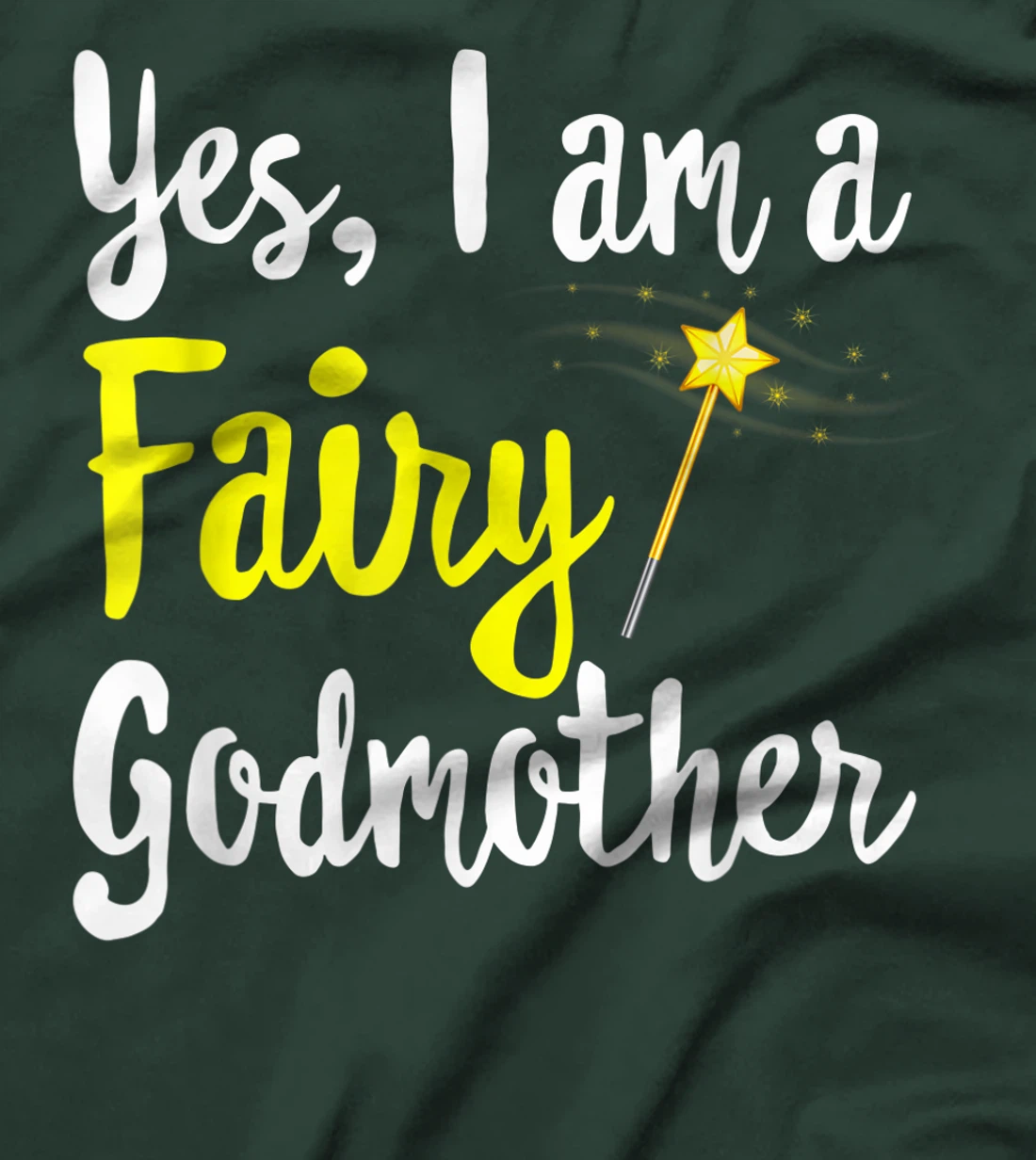Fairy Godmother Magic Wand Funny Mama Mom-my Fantasy Lover T-Shirt