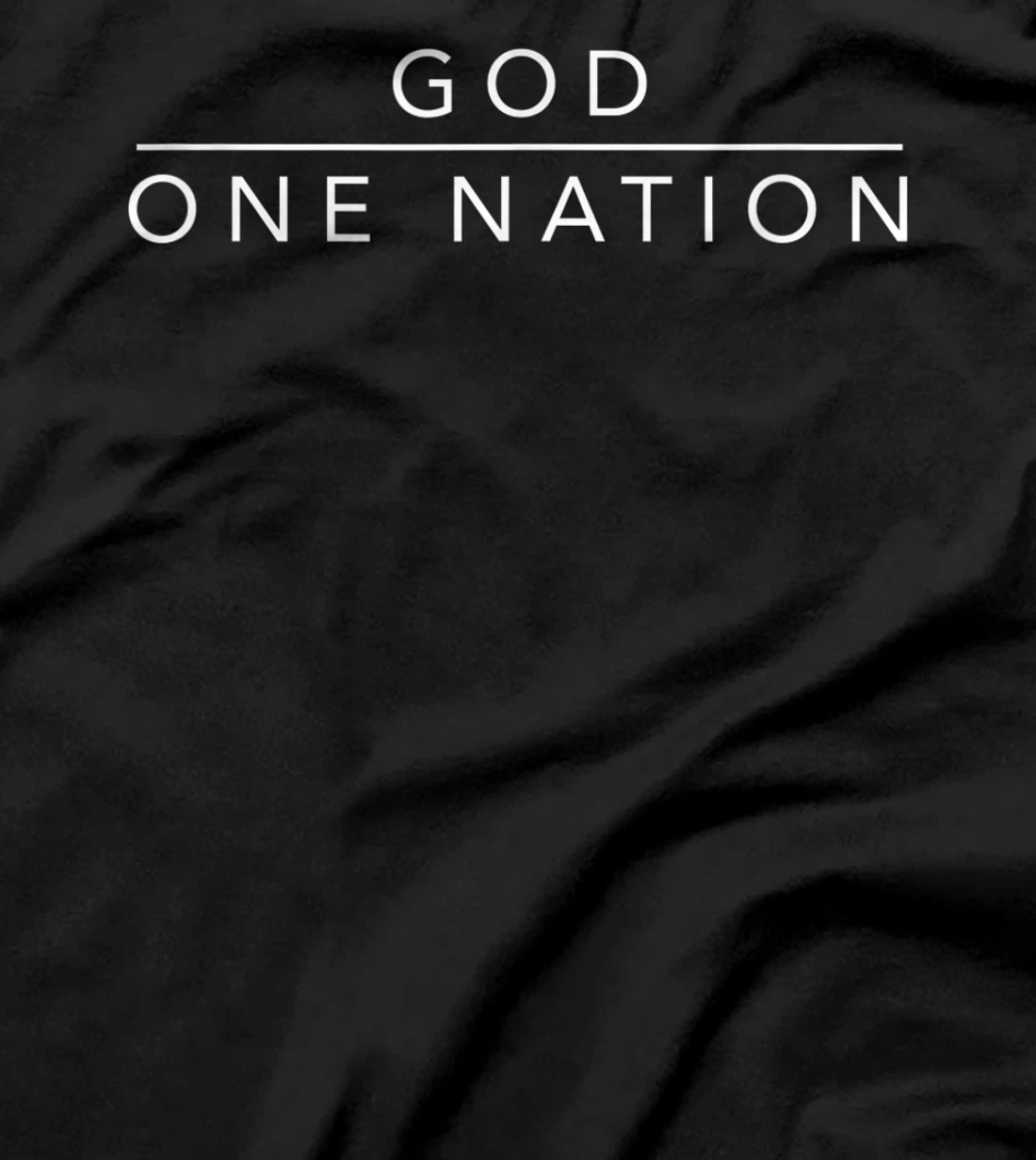 One Nation Under God Line Art Patriotic Christian T-Shirt