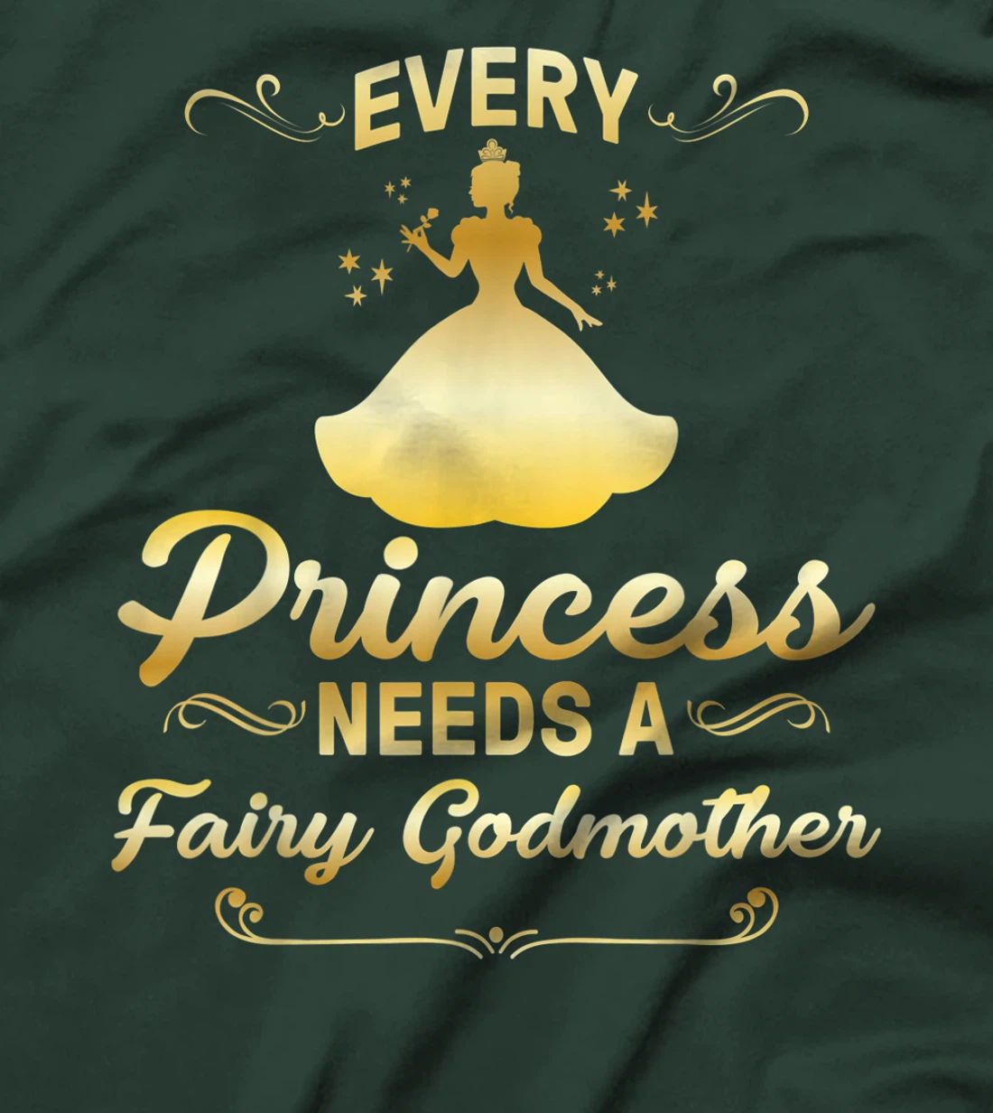 Funny Fairy Godmother Gift For Women Cool Princess Godmother T-Shirt