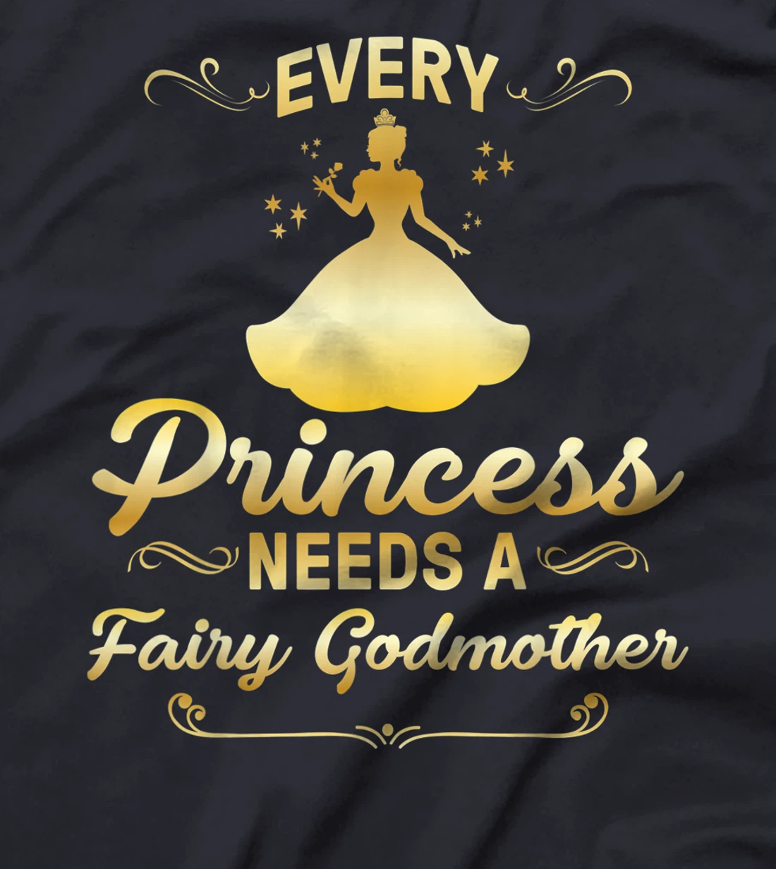 Funny Fairy Godmother Gift For Women Cool Princess Godmother T-Shirt