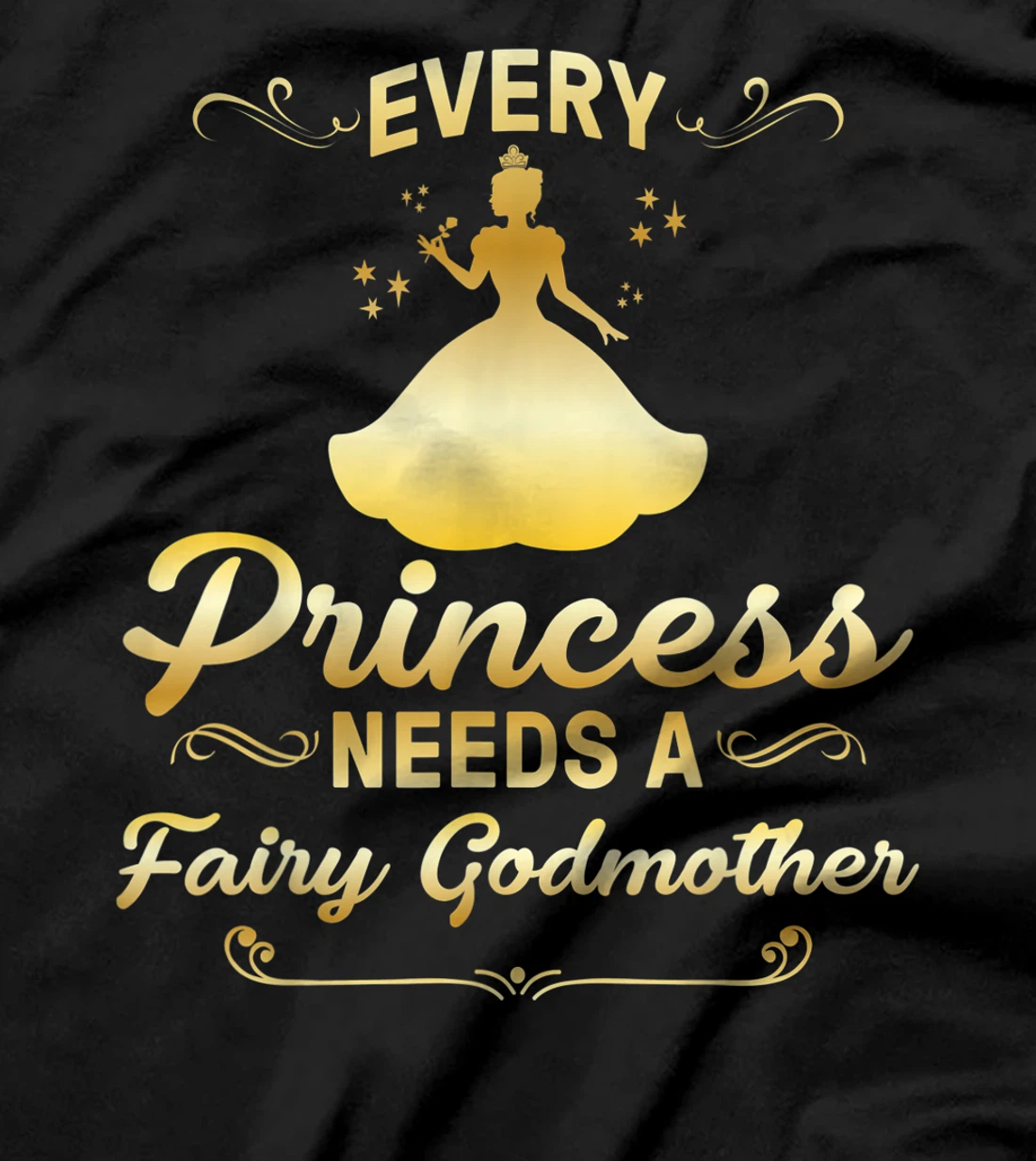 Funny Fairy Godmother Gift For Women Cool Princess Godmother T-Shirt