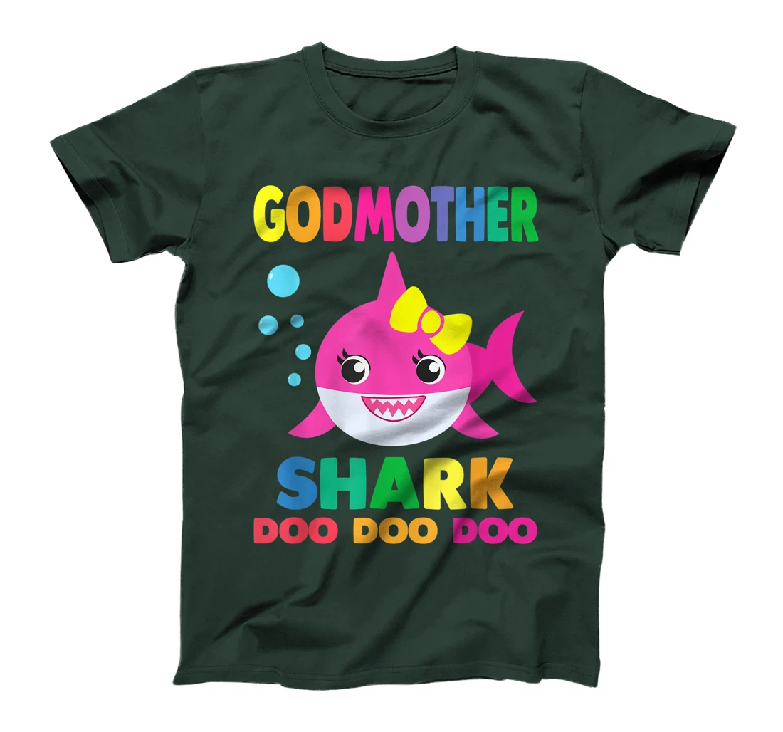 Godmother Shark T-Shirt Doo Doo Funny Baby Mommy Kids T-Shirt