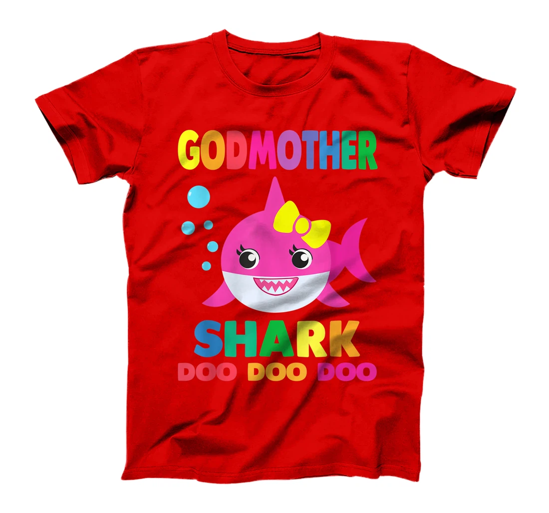 Godmother Shark T-Shirt Doo Doo Funny Baby Mommy Kids T-Shirt