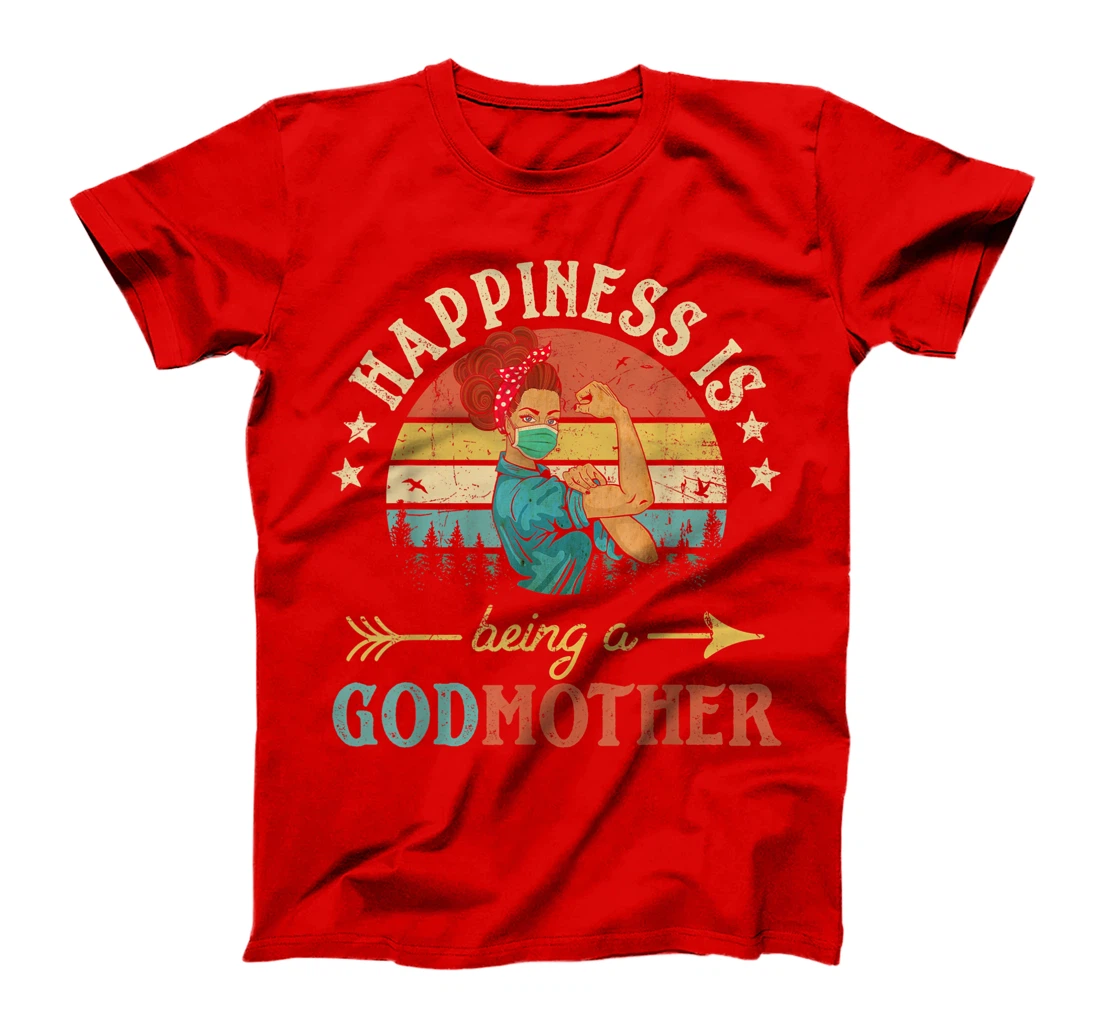 Happiness Is Being A Godmother Ever Shirt For Women Vintage T-Shirt
