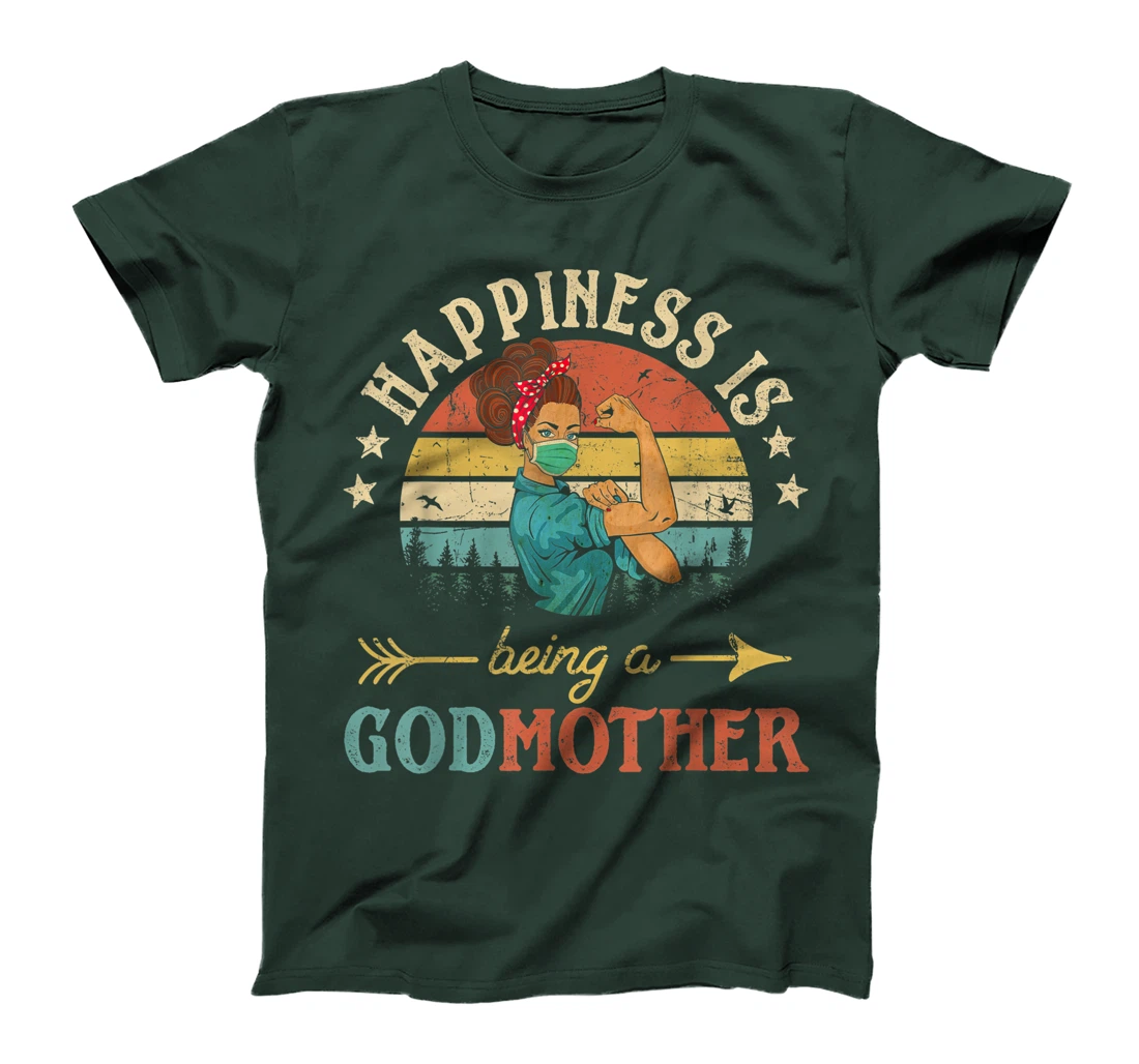Happiness Is Being A Godmother Ever Shirt For Women Vintage T-Shirt
