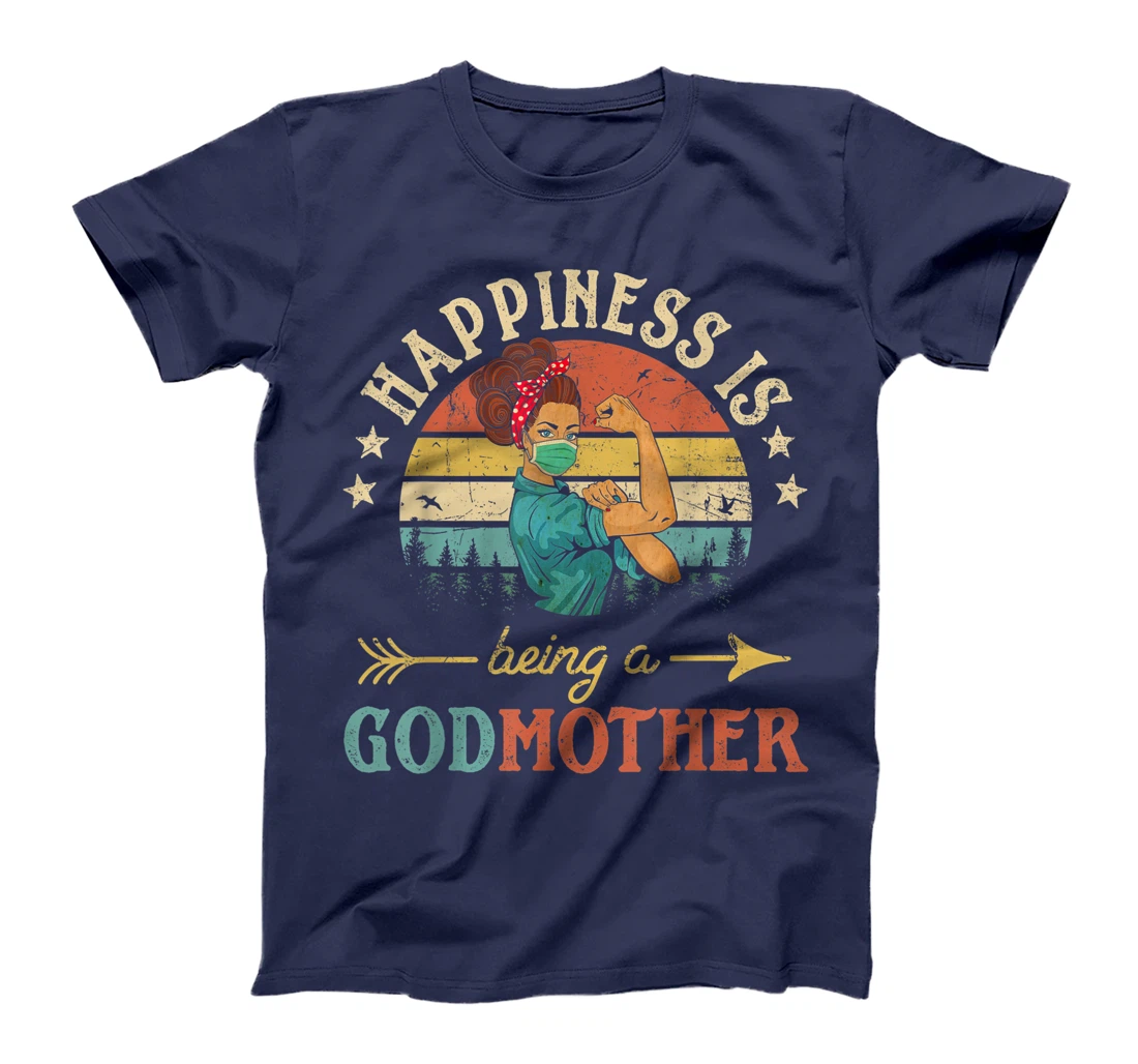 Happiness Is Being A Godmother Ever Shirt For Women Vintage T-Shirt