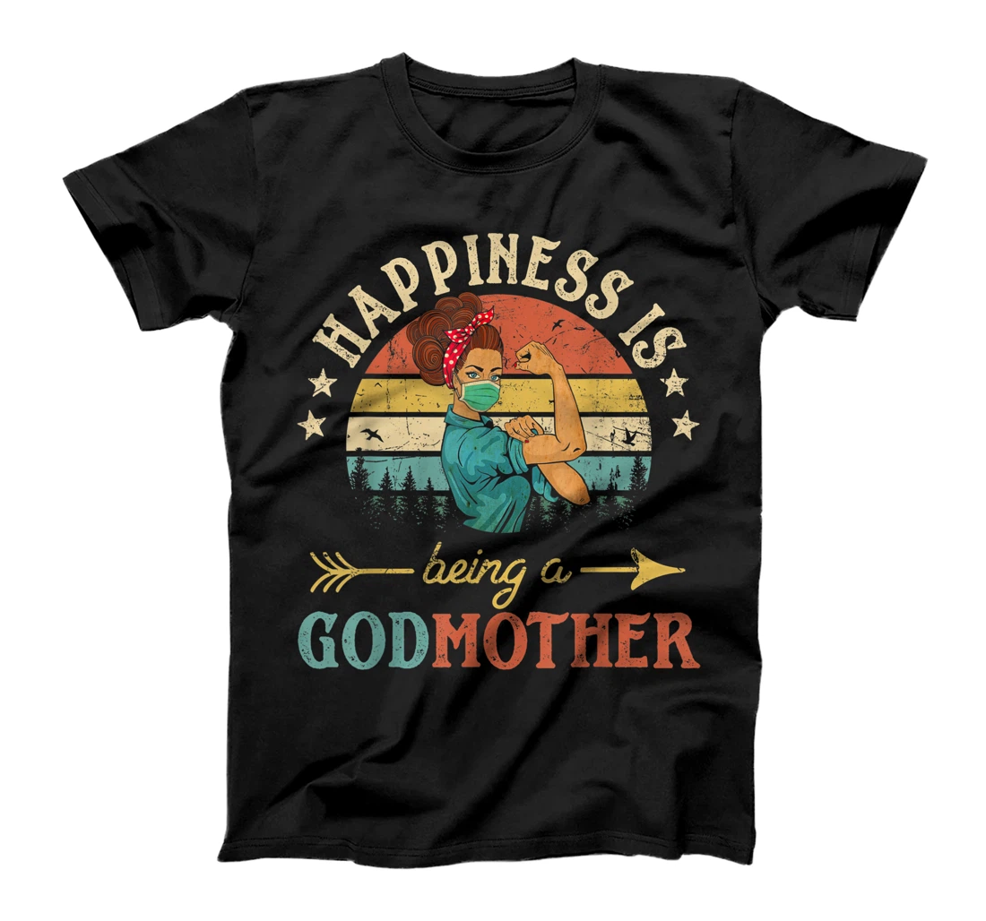 Happiness Is Being A Godmother Ever Shirt For Women Vintage T-Shirt