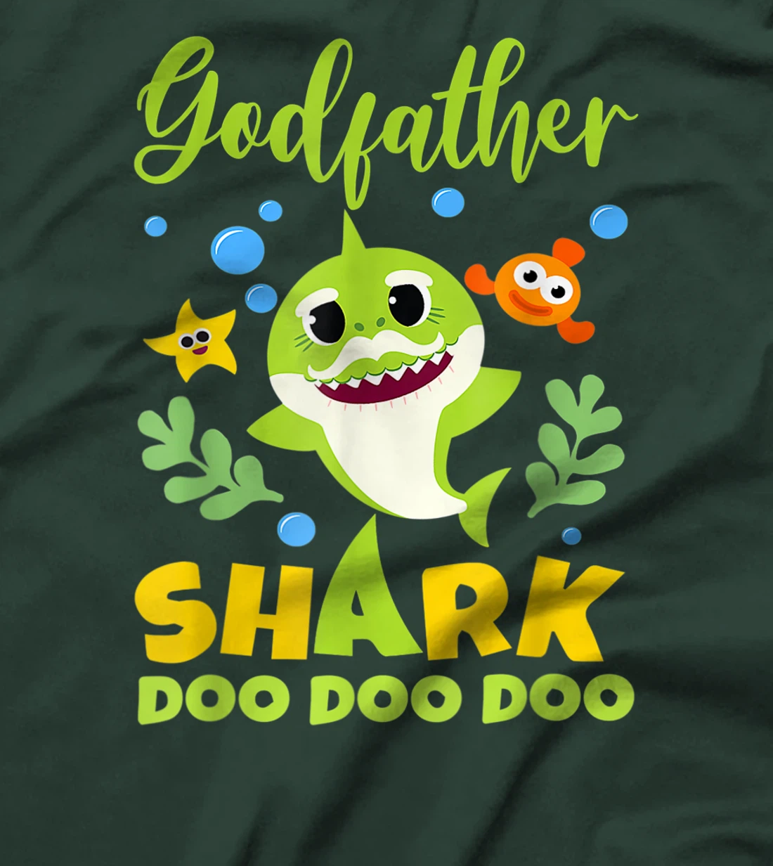 Godfather Shark T-Shirt Doo Doo Funny Baby Mommy Kids T-Shirt