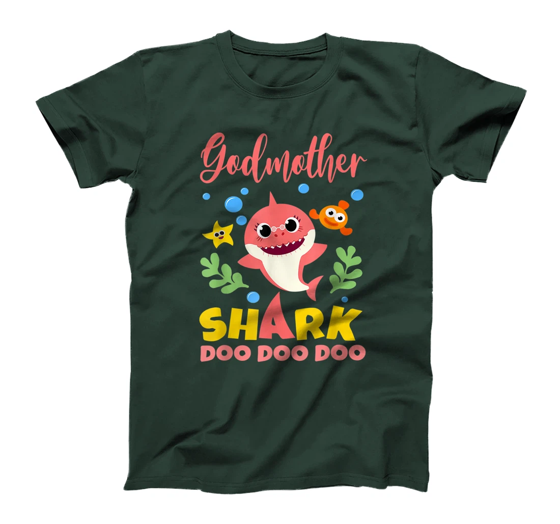Godmother Shark T-Shirt Doo Doo Funny Baby Mommy Kids T-Shirt