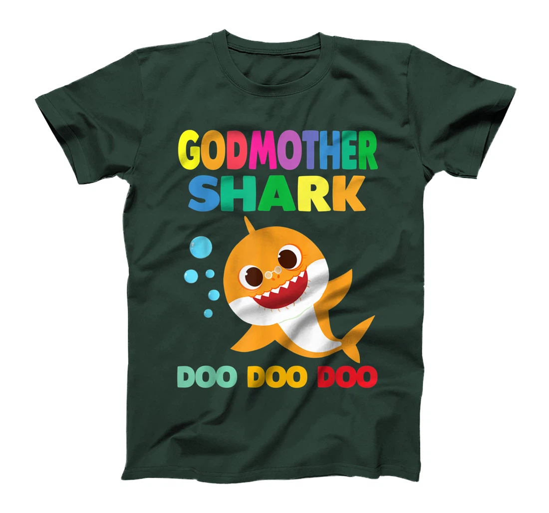 Godmother Shark T-Shirt Doo Doo Funny Baby Mommy Kids T-Shirt
