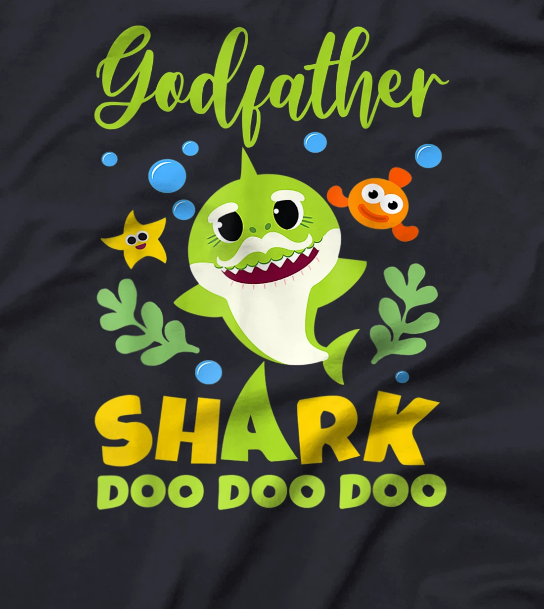 Godfather Shark T-Shirt Doo Doo Funny Baby Mommy Kids T-Shirt