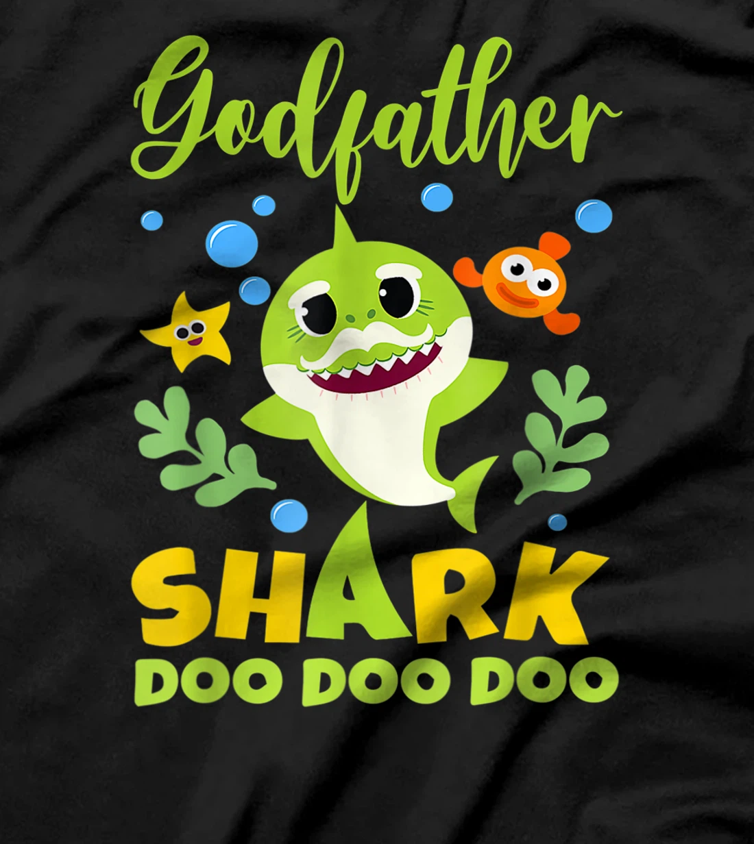 Godfather Shark T-Shirt Doo Doo Funny Baby Mommy Kids T-Shirt