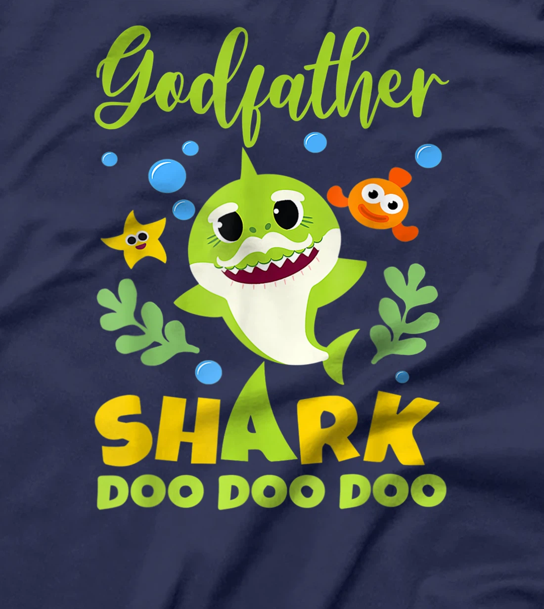 Godfather Shark T-Shirt Doo Doo Funny Baby Mommy Kids T-Shirt