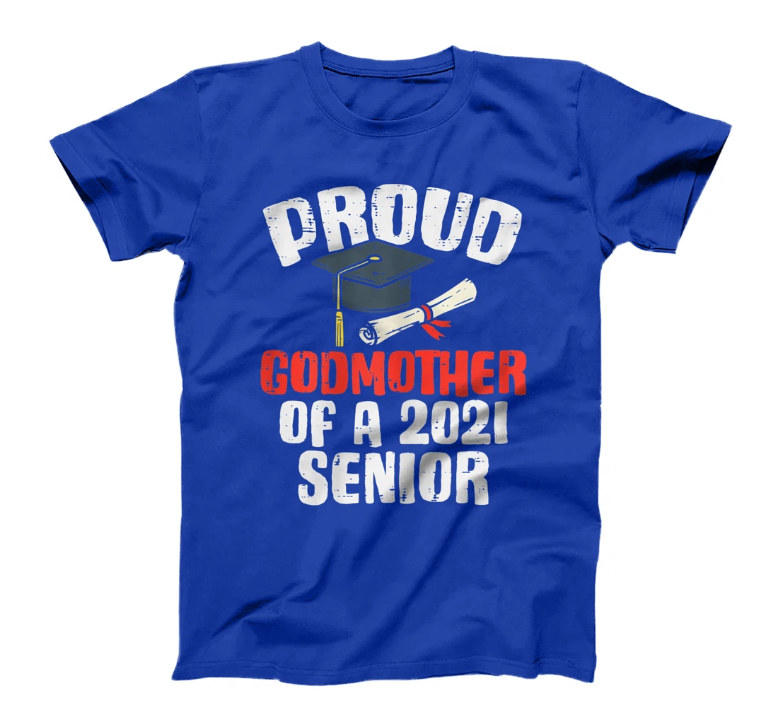 Womens Proud Godmother 2021 Senior Graduate Graduation Women T-Shirt