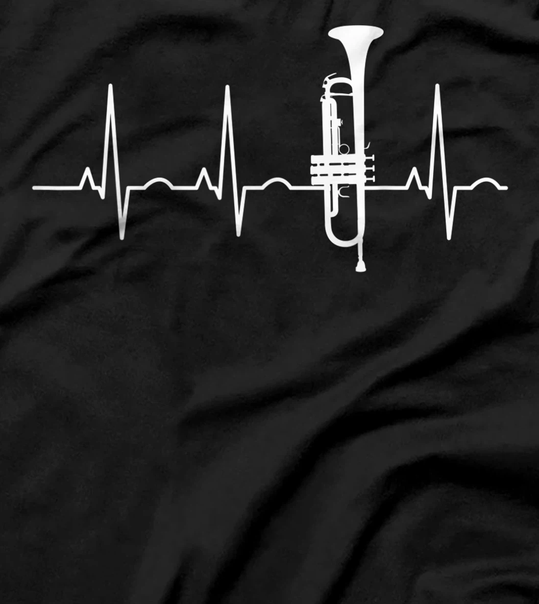 Trumpeter Heartbeat Trumpet Player Music Jazz Gift T-Shirt