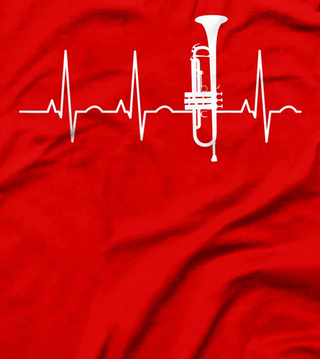 Trumpeter Heartbeat Trumpet Player Music Jazz Gift T-Shirt