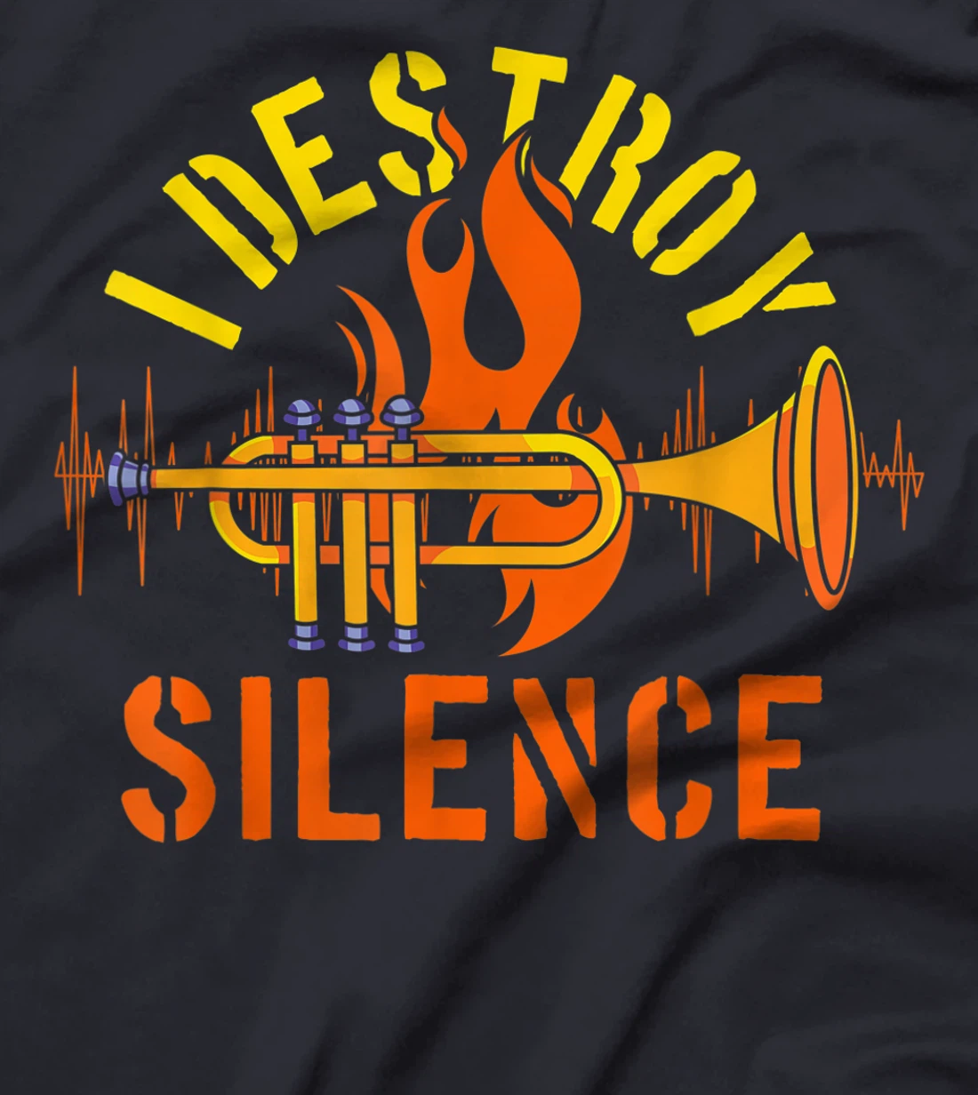 Funny Trumpet Player Gift Jazz Marching Band Trumpet T-Shirt