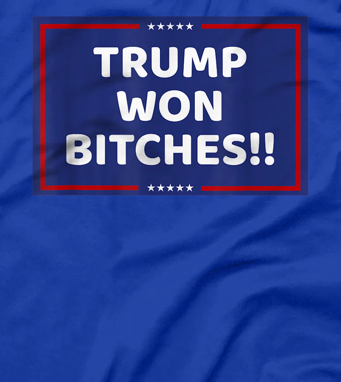 TRUMP WON BITCHES !! T-Shirt