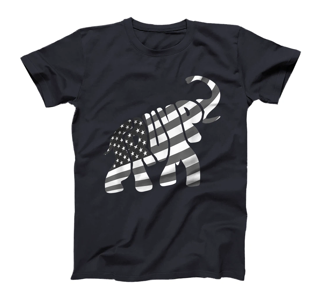 Cute Trump Gift | Proud American Flag Elephant For Men Women T-Shirt