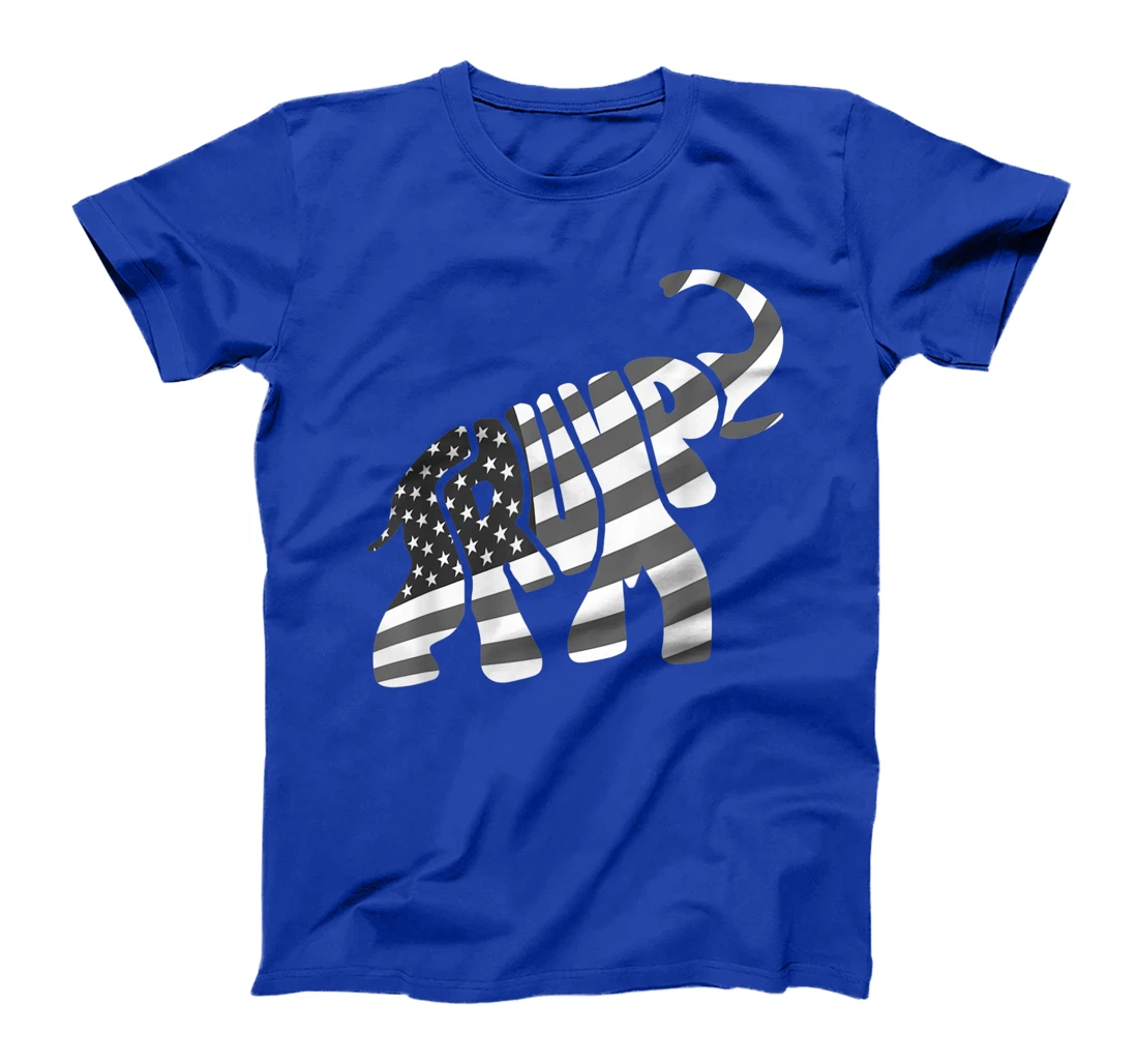 Cute Trump Gift | Proud American Flag Elephant For Men Women T-Shirt