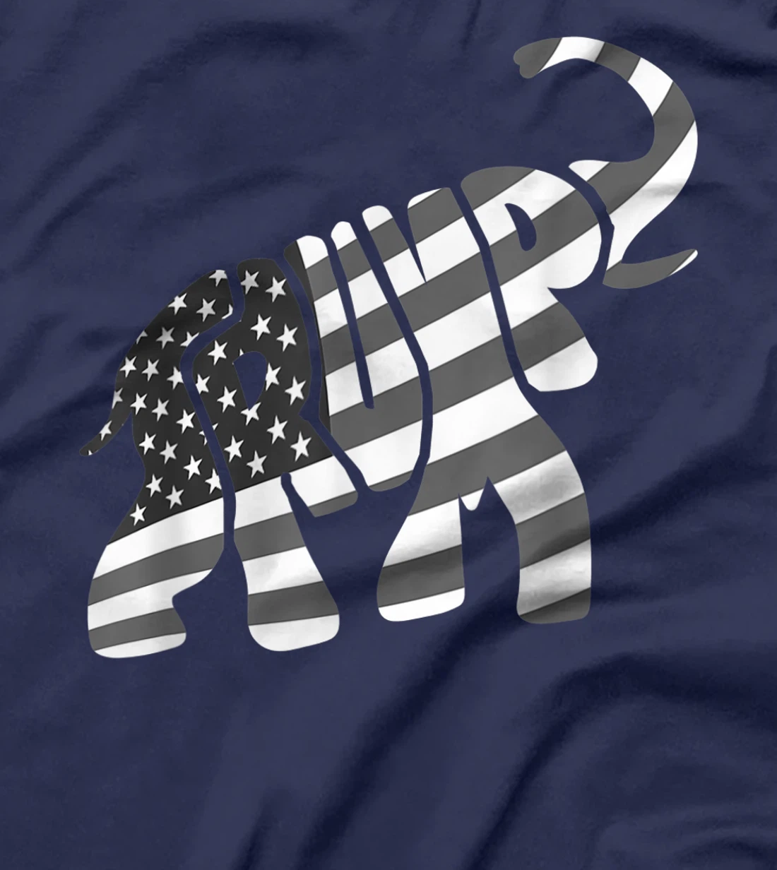 Cute Trump Gift | Proud American Flag Elephant For Men Women T-Shirt