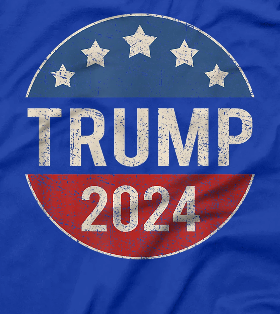 Trump 2024 Retro Campaign Button Re Elect President Trump T-Shirt