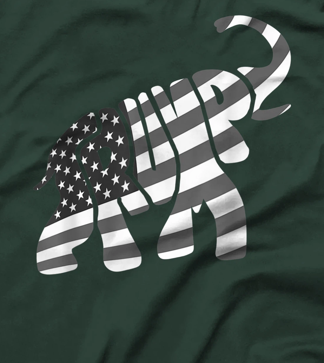 Cute Trump Gift | Proud American Flag Elephant For Men Women T-Shirt