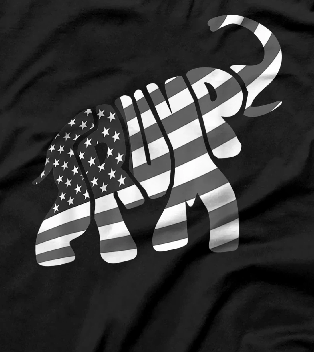 Cute Trump Gift | Proud American Flag Elephant For Men Women T-Shirt