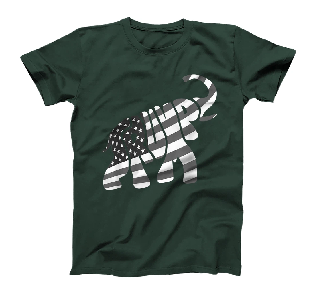 Cute Trump Gift | Proud American Flag Elephant For Men Women T-Shirt