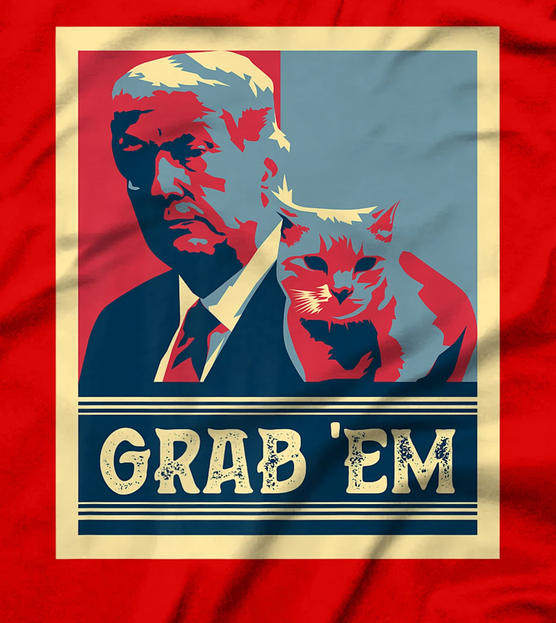 Grab Em Vote Pro Donald Trump Cat Republican Conservative Premium T-Shirt