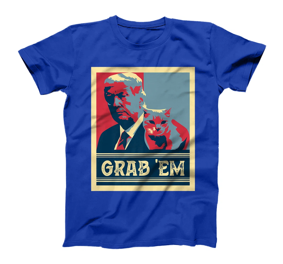 Grab Em Vote Pro Donald Trump Cat Republican Conservative Premium T-Shirt