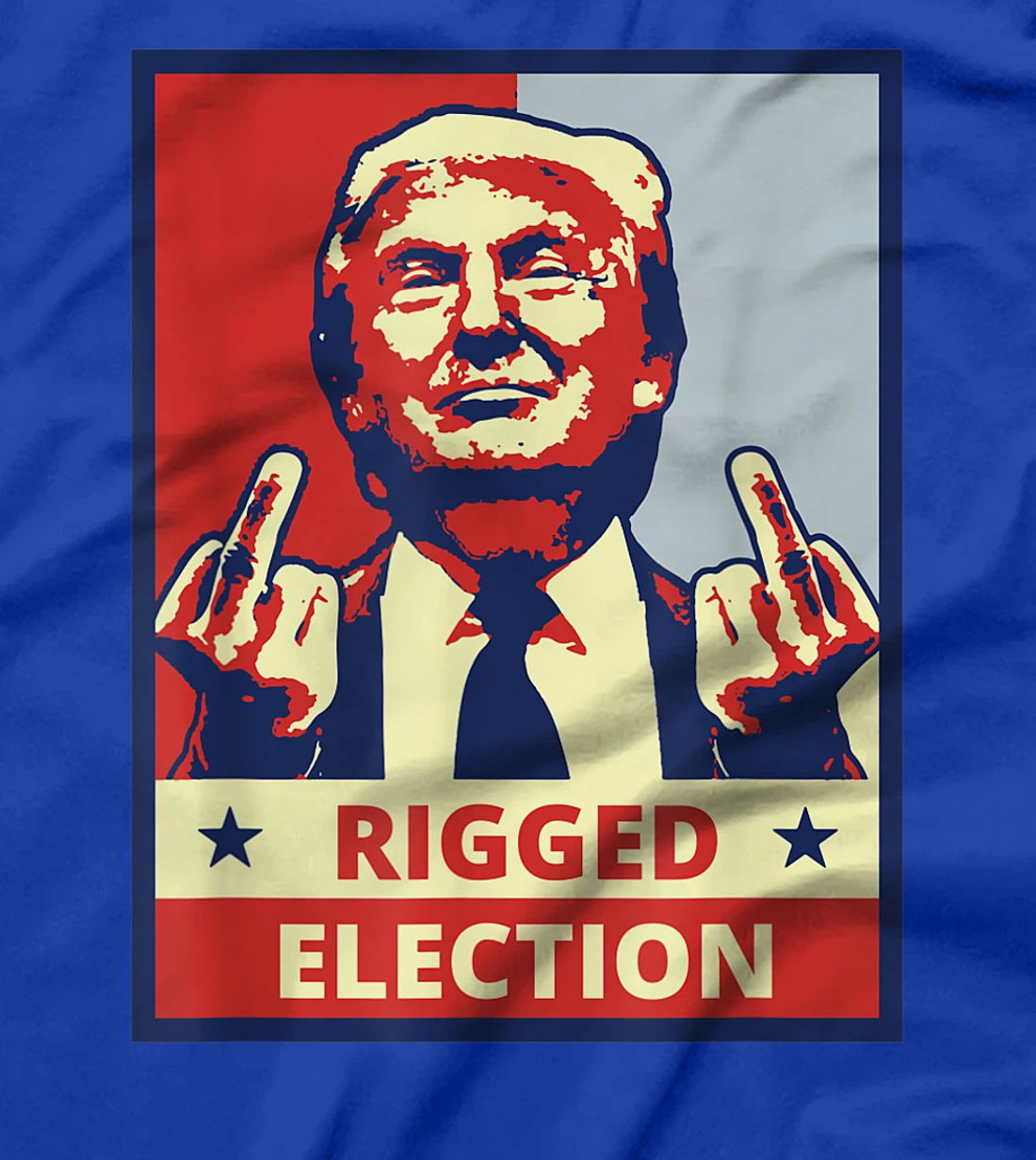 Donald Trump Rigged Election - Voter Fraud Pro Trump Finger T-Shirt