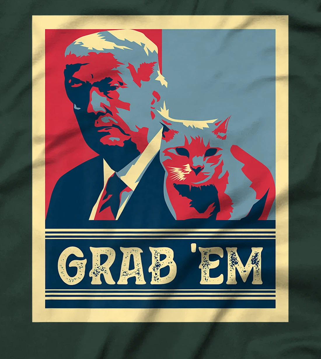 Grab Em Vote Pro Donald Trump Cat Republican Conservative Premium T-Shirt