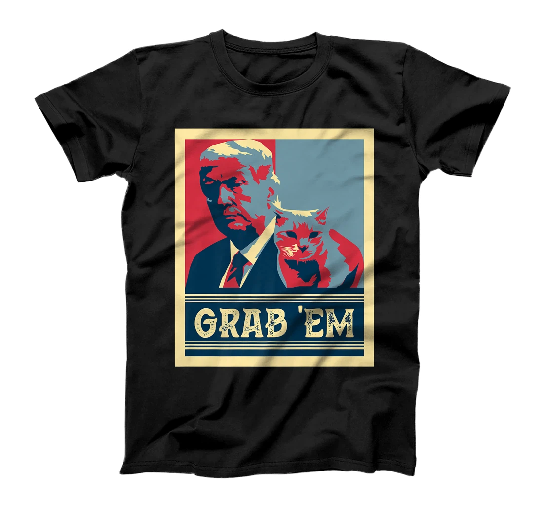 Grab Em Vote Pro Donald Trump Cat Republican Conservative Premium T-Shirt