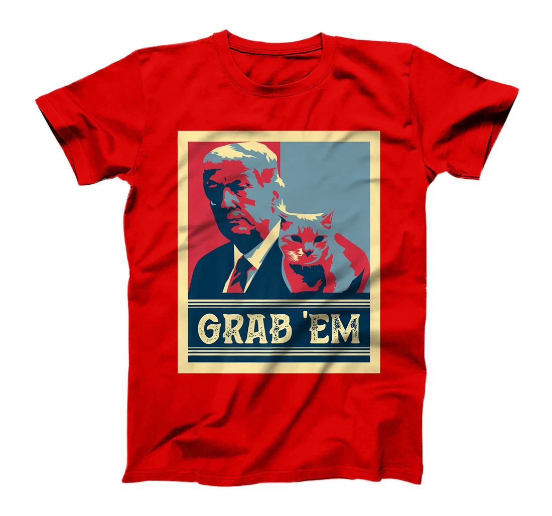 Grab Em Vote Pro Donald Trump Cat Republican Conservative Premium T-Shirt