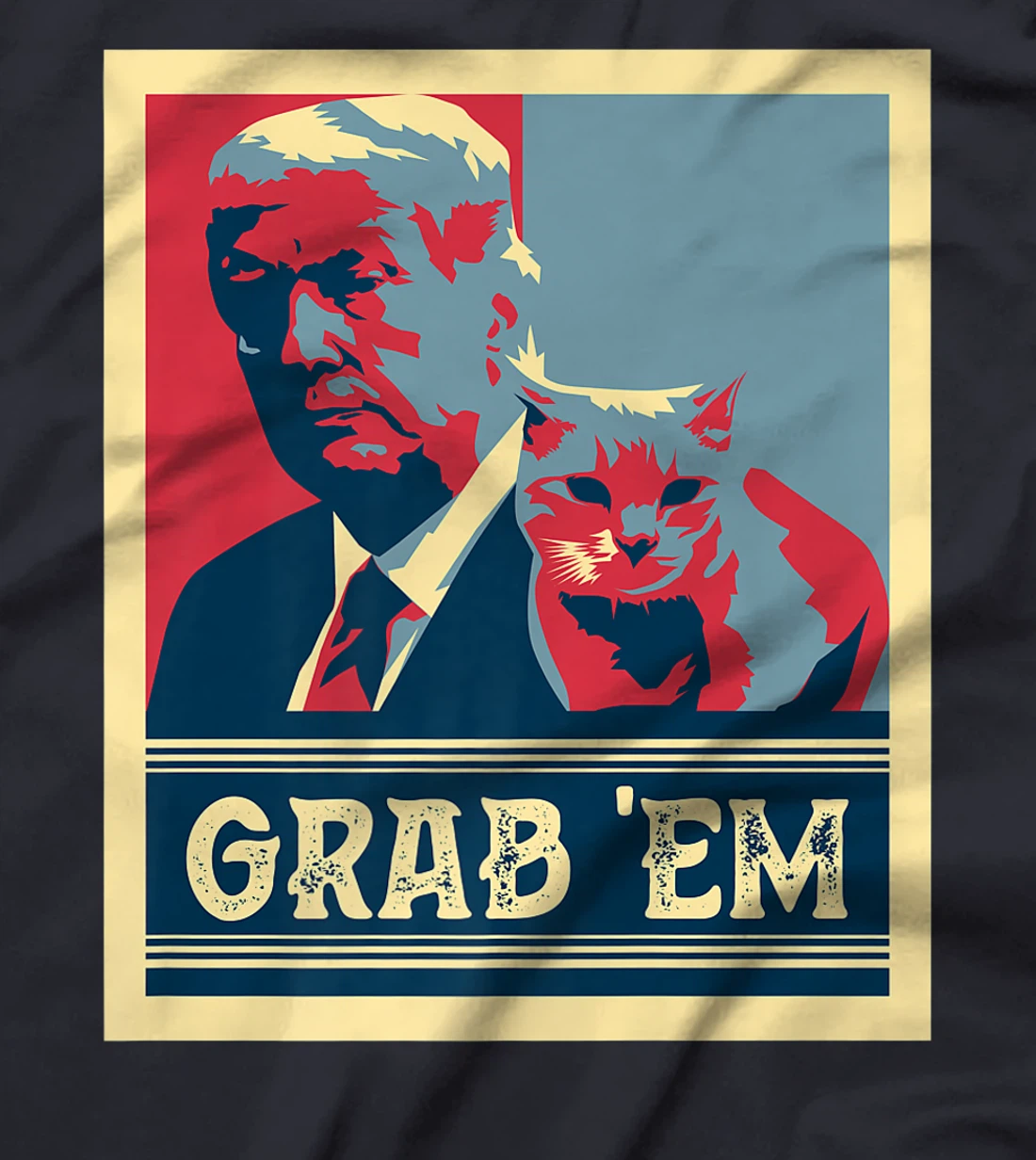Grab Em Vote Pro Donald Trump Cat Republican Conservative Premium T-Shirt
